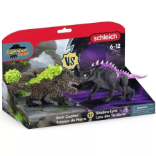 Schleich : Árny hiúz vs Kőtörő 70827 játékfigura