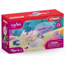 Schleich : Axolotl felfedező készlet (42628) játékfigura
