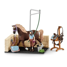 Schleich Club Ló csutakoló hely tartozékokkal 42438 játékfigura