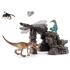 Schleich Dinoszaurusz készlet barlanggal (41461) játékfigura