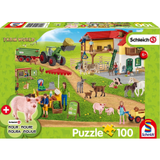 Schleich farm kép puzzle ajándék figurával puzzle, kirakós