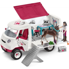 Schleich Horse Club: Mobil állatkórház hannoveri csikóval 42439 játékfigura