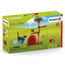  Schleich Játékélmény aranyos cicáknak (65801) játékfigura