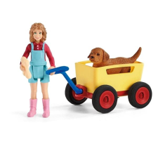 Schleich Kirándulás kézikocsival 42543 játékfigura