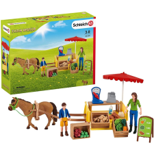 Schleich mobil piaci stand (42528 ) (sch42528) játékfigura