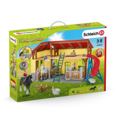 Schleich Schleich 42485 Istálló Shire lovakkal játékfigura
