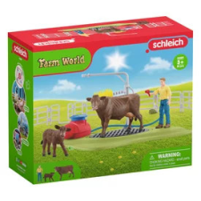 Schleich Tehénmosó állomás játékfigura