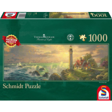 Schmidt 1000 db-os Panoráma puzzle - Lighthouse Seascape, Thomas Kinkade (59477) puzzle, kirakós