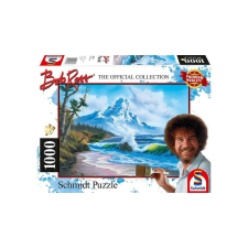 Schmidt 1000 db-os puzzle - Mountain by the Sea, Bob Ross (57537) puzzle, kirakós