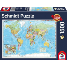 Schmidt 1500 db-os puzzle - The World (58289) puzzle, kirakós