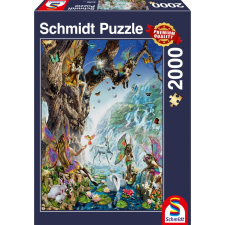 Schmidt A vízi tündérek völgyében 2000db-os puzzle (57386) (SCH57386) - Kirakós, Puzzle puzzle, kirakós