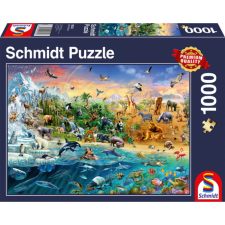 Schmidt Puzzle játék 1000 darabos Animal Kingdom puzzle, kirakós