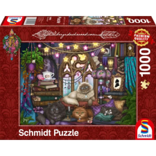 Schmidt Puzzle játék 1000 darabos Cats and Sofa puzzle, kirakós