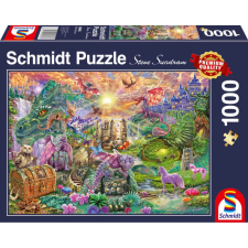 Schmidt Puzzle játék 1000 darabos Enchanted dragon kingdom puzzle, kirakós
