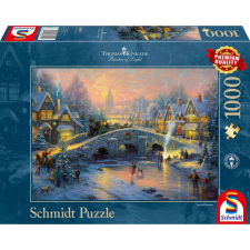 Schmidt Puzzle játék 1000 darabos Thomas Kinkade Spirit of Christmas puzzle, kirakós