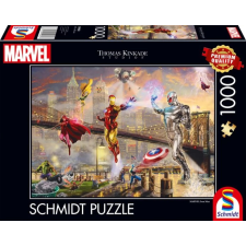 Schmidt Puzzle játék 1000 darabos Thomas Kinkade Studios Marvel Vasember támadása puzzle, kirakós
