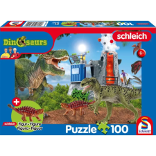 Schmidt Puzzle játék 100 darabos Schleich Dinoszauruszok Az őskori hüllők puzzle, kirakós