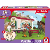 Schmidt Puzzle játék 100 darabos Schleich Horse Club Hannoveri csikó ajándék figurával
