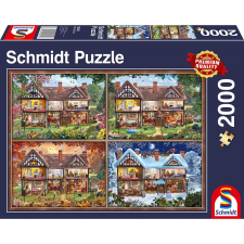 Schmidt Puzzle játék 2000 darabos House of four seasons puzzle, kirakós