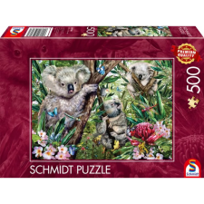 Schmidt Puzzle játék 500 darabos Aranyos koala család puzzle, kirakós