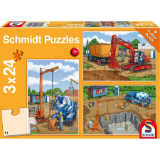 Schmidt Schmidt építkezési puzzle szett 3x24 darab puzzle, kirakós