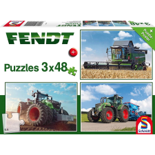 Schmidt Schmidt fendt traktor puzzle 3x48 darabos készlet puzzle, kirakós