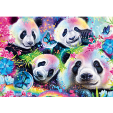 Schmidt Schmidt neon panda kirakó 1000 darabból puzzle, kirakós