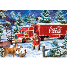 Schmidt Schmidt puzzle coca cola: karácsonyi teherautó 1000 db puzzle, kirakós