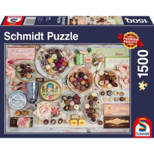 Schmidt SPIELE 58940 Nostalgic chocolates 1500db-os puzzle puzzle, kirakós