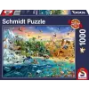 Schmidt Spiele Állatok világa puzzle- 1000 db