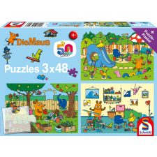 Schmidt Spiele Die Maus Egy nap az egérrel - 3 az 1-ben puzzle puzzle, kirakós