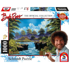 Schmidt SPIELE Puzzle játék 1000 darabos Bob Ross - Waterfall in the glade puzzle, kirakós
