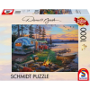 Schmidt SPIELE Puzzle játék 1000 darabos Darrell Bush Idilli kemping a tó mellett