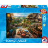 Schmidt SPIELE Puzzle játék 1000 darabos Reggeli kilátással
