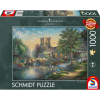 Schmidt SPIELE Puzzle játék 1000 darabos Thomas Kinkade Willow Wood Chapel