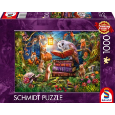 SCHMIDTSPIELE Puzzle játék 1000 darabos Esti erdőmesék puzzle, kirakós