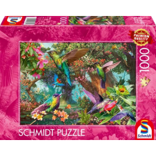 SCHMIDTSPIELE Puzzle játék 1000 darabos Sokszínű kolibrik puzzle, kirakós