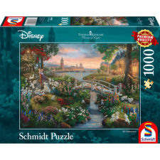SCHMIDTSPIELE Puzzle játék 1000 darabos Thomas Kinkade Disney 101 kiskutya puzzle, kirakós