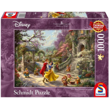 SCHMIDTSPIELE Puzzle játék 1000 darabos Thomas Kinkade Disney Hófehérke Tánc a herceggel puzzle, kirakós