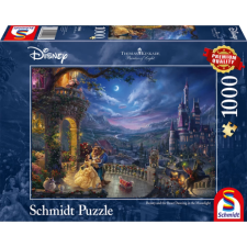 SCHMIDTSPIELE Puzzle játék 1000 darabos Thomas Kinkade Disney Szépség és a Szörnyeteg Tánc a holdfényben puzzle, kirakós