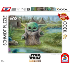 SCHMIDTSPIELE Puzzle játék 1000 darabos Thomas Kinkade Star Wars The Mandalorian Grogu puzzle, kirakós