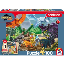 SCHMIDTSPIELE Puzzle játék 200 darabos Schleich Eldrador Creatures harc a Szuper kristályért puzzle, kirakós