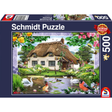 SCHMIDTSPIELE Puzzle játék 500 darabos Romantic country house puzzle, kirakós