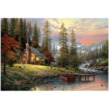 SCHMIDTSPIELE Puzzle játék 500 darabos Thomas Kinkade - A Peaceful Retreat puzzle, kirakós