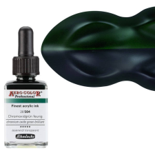 Schmincke AeroColor Professional retuspisztoly festék, 28 ml - 504, chromium oxide green brilliant akrilfesték
