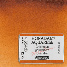 Schmincke Horadam akvarellfesték, 1/1 szilkés - 654, gold brown akvarell