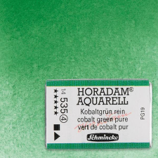 Schmincke Horadam akvarellfesték, 1/1 szilkés, granuláló - 535, cobalt green pure akvarell