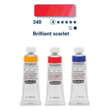 Schmincke Mussini olajfesték, 35 ml - 340, brilliant scarlet hobbifesték