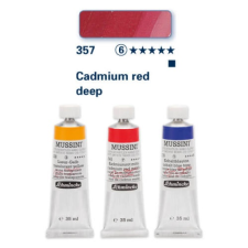 Schmincke Mussini olajfesték, 35 ml - 357, cadmium red deep hobbifesték