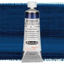 Schmincke Mussini olajfesték, 35 ml - 477, translucent cyan hobbifesték